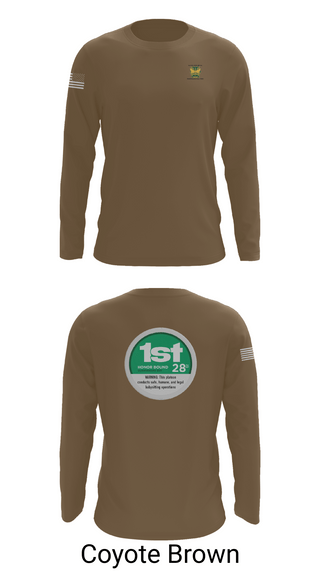 Long Sleeve Performance Shirt, 28th MP Company, National Guard, Teamtime, Team time, sublimation, custom sports apparel, team uniforms, spirit wear, spiritwear, sports uniforms, custom shirts, team store, custom team store, fundraiser sports, apparel fundraiser
