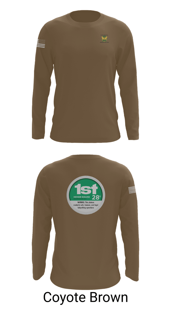 Long Sleeve Performance Shirt, 28th MP Company, National Guard, Teamtime, Team time, sublimation, custom sports apparel, team uniforms, spirit wear, spiritwear, sports uniforms, custom shirts, team store, custom team store, fundraiser sports, apparel fundraiser