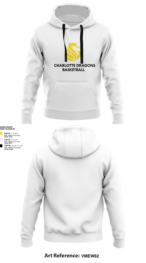 Hoodie, Charlotte Dragons Basketball LLC, Men's Basketball, Teamtime, Team time, sublimation, custom sports apparel, team uniforms, spirit wear, spiritwear, sports uniforms, custom shirts, team store, custom team store, fundraiser sports, apparel fundraiser