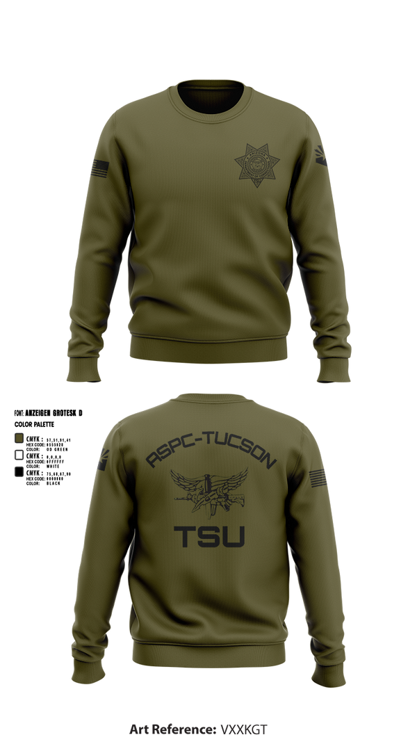 Crew Neck Sweatshirt, TSU, Police, Teamtime, Team time, sublimation, custom sports apparel, team uniforms, spirit wear, spiritwear, sports uniforms, custom shirts, team store, custom team store, fundraiser sports, apparel fundraiser