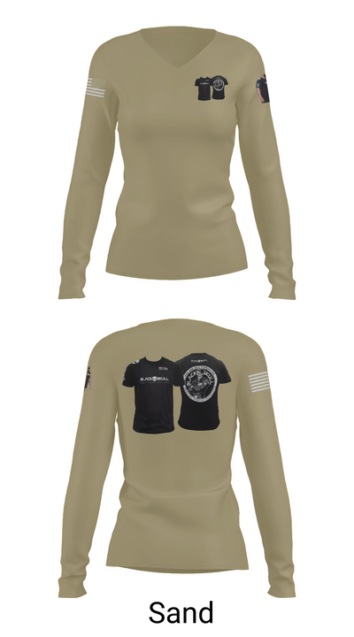 Guilherme 72458946 Women's Long Sleeve V-neck Shirt - 97