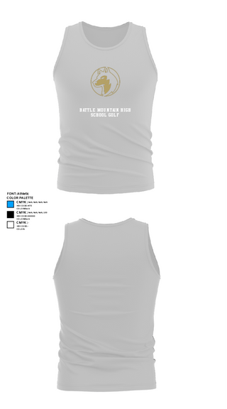 Tank Top, Battle Mountain High School Golf, Golf, Teamtime, Team time, sublimation, custom sports apparel, team uniforms, spirit wear, spiritwear, sports uniforms, custom shirts, team store, custom team store, fundraiser sports, apparel fundraiser