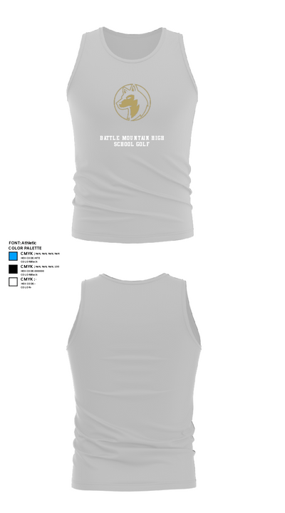 Battle Mountain High School Golf 64387274 Tank Top - 13
