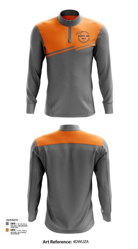 Quarter Zip Jacket, Sloppy Hog BBQ, , Teamtime, Team time, sublimation, custom sports apparel, team uniforms, spirit wear, spiritwear, sports uniforms, custom shirts, team store, custom team store, fundraiser sports, apparel fundraiser