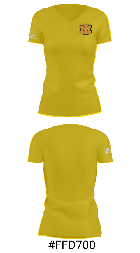 Women's Short Sleeve Vneck Shirt, Iron Mountain High School Tennis, Tennis, Teamtime, Team time, sublimation, custom sports apparel, team uniforms, spirit wear, spiritwear, sports uniforms, custom shirts, team store, custom team store, fundraiser sports, apparel fundraiser