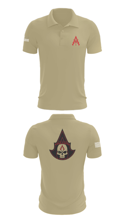 A Co. 1-3 AB 9856173 Short Sleeve Performance Polo - 87