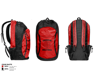 Gear Bag, DuQuoin High School Volleyball, Women's Volleyball, Teamtime, Team time, sublimation, custom sports apparel, team uniforms, spirit wear, spiritwear, sports uniforms, custom shirts, team store, custom team store, fundraiser sports, apparel fundraiser