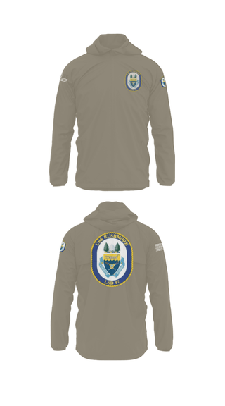 Windbreaker, USS RUSHMORE, Navy, Teamtime, Team time, sublimation, custom sports apparel, team uniforms, spirit wear, spiritwear, sports uniforms, custom shirts, team store, custom team store, fundraiser sports, apparel fundraiser