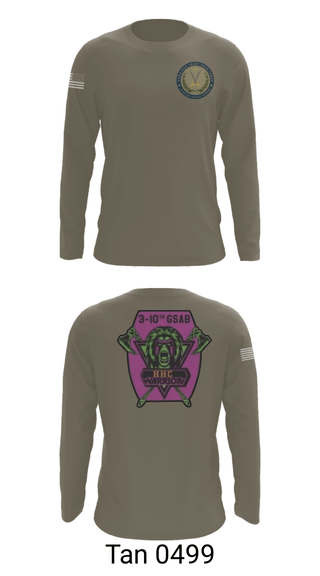 Long Sleeve Performance Shirt, 3-10 GSAB, Army, Teamtime, Team time, sublimation, custom sports apparel, team uniforms, spirit wear, spiritwear, sports uniforms, custom shirts, team store, custom team store, fundraiser sports, apparel fundraiser