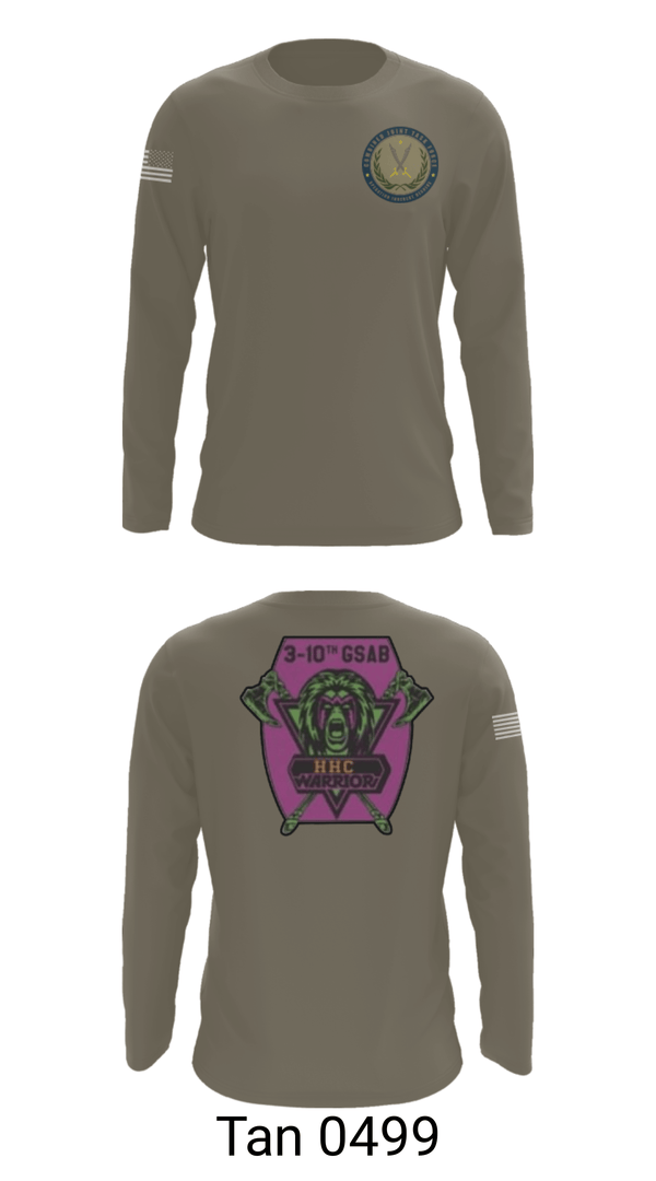 Long Sleeve Performance Shirt, 3-10 GSAB, Army, Teamtime, Team time, sublimation, custom sports apparel, team uniforms, spirit wear, spiritwear, sports uniforms, custom shirts, team store, custom team store, fundraiser sports, apparel fundraiser