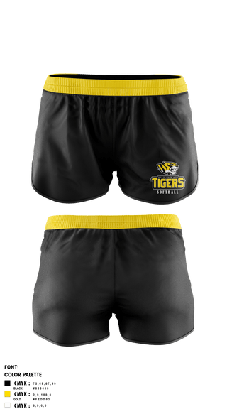Womens Shorts, Halls Junior High School, Softball, Teamtime, Team time, sublimation, custom sports apparel, team uniforms, spirit wear, spiritwear, sports uniforms, custom shirts, team store, custom team store, fundraiser sports, apparel fundraiser