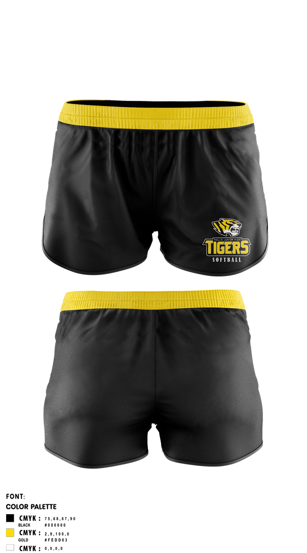 Womens Shorts, Halls Junior High School, Softball, Teamtime, Team time, sublimation, custom sports apparel, team uniforms, spirit wear, spiritwear, sports uniforms, custom shirts, team store, custom team store, fundraiser sports, apparel fundraiser
