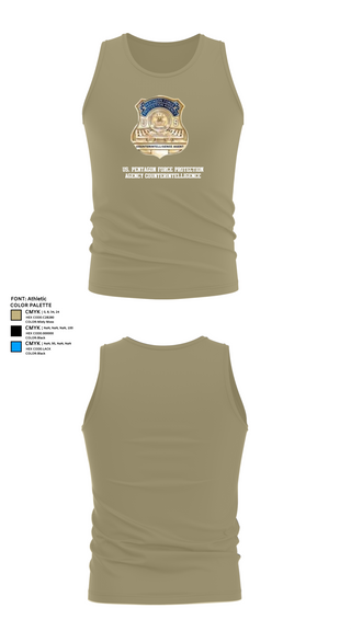 Tank Top, US. Pentagon Force Protection Agency CounterintelligenceMARDET Fort Leonard Wood (FLW) DoD Interservice Non-Lethal Individual Weapons Instructor's Course Fort Leonard Wood Basic Military Police School House, Police, Teamtime, Team time, sublimation, custom sports apparel, team uniforms, spirit wear, spiritwear, sports uniforms, custom shirts, team store, custom team store, fundraiser sports, apparel fundraiser