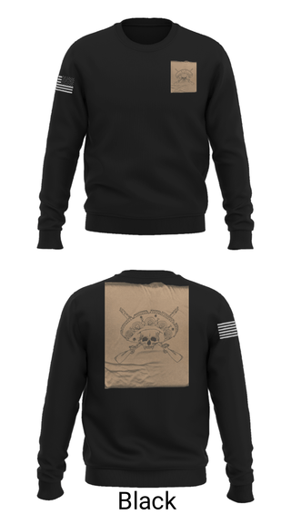 Crew Neck Sweatshirt, Los Pistoleros, Army, Teamtime, Team time, sublimation, custom sports apparel, team uniforms, spirit wear, spiritwear, sports uniforms, custom shirts, team store, custom team store, fundraiser sports, apparel fundraiser