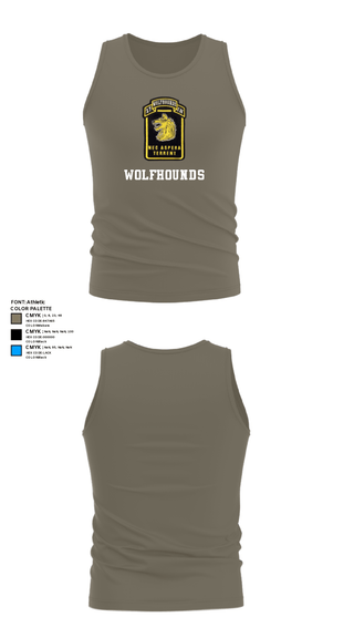 Tank Top, Wolfhounds, Army, Teamtime, Team time, sublimation, custom sports apparel, team uniforms, spirit wear, spiritwear, sports uniforms, custom shirts, team store, custom team store, fundraiser sports, apparel fundraiser