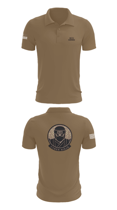 35th COMMS 55833668 Short Sleeve Performance Polo - 7