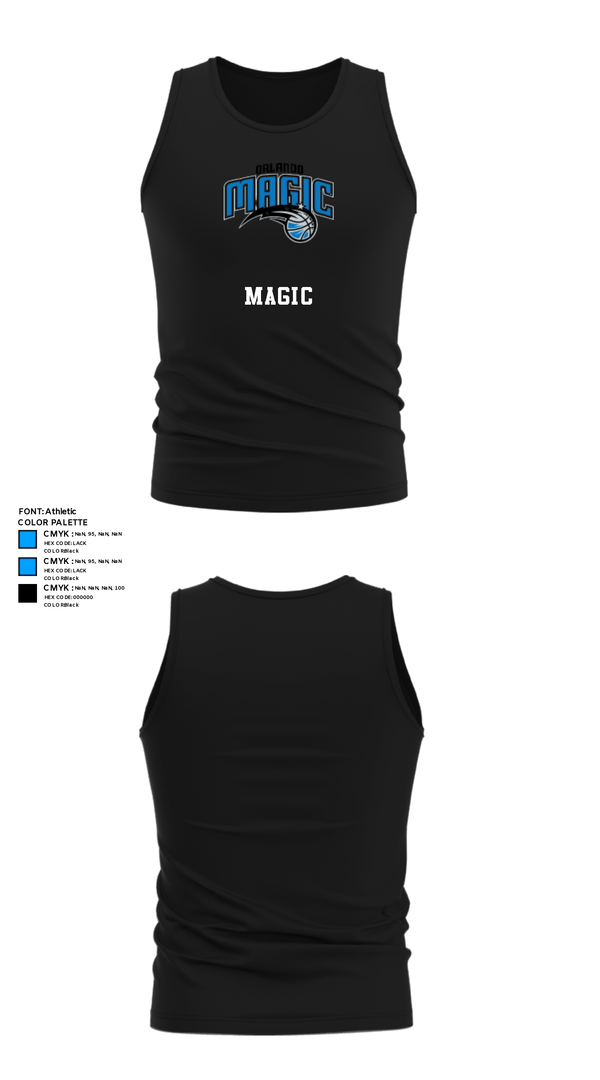Tank Top, Magic, Men's Basketball, Teamtime, Team time, sublimation, custom sports apparel, team uniforms, spirit wear, spiritwear, sports uniforms, custom shirts, team store, custom team store, fundraiser sports, apparel fundraiser