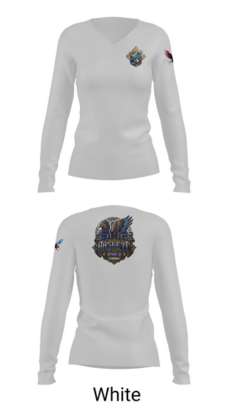 Womens Long Sleeve Vneck Shirt, Baskett Transport LLC, , Teamtime, Team time, sublimation, custom sports apparel, team uniforms, spirit wear, spiritwear, sports uniforms, custom shirts, team store, custom team store, fundraiser sports, apparel fundraiser