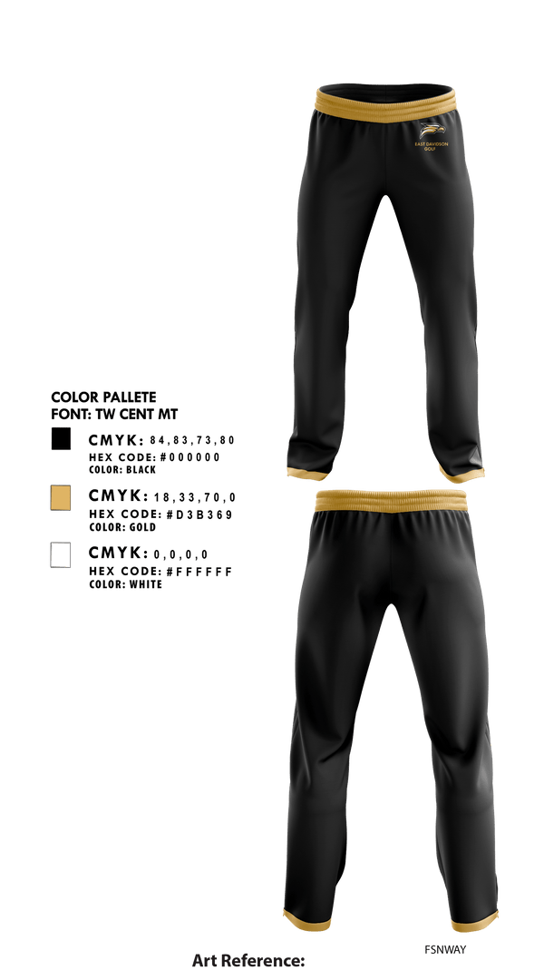 Sweatpants, East Davidson High School Golf, Golf, Teamtime, Team time, sublimation, custom sports apparel, team uniforms, spirit wear, spiritwear, sports uniforms, custom shirts, team store, custom team store, fundraiser sports, apparel fundraiser
