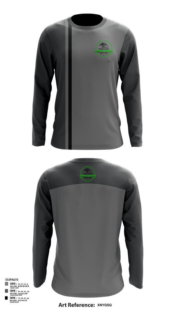 Long Sleeve Performance Shirt, Thriving Grounds Landscaping, , Teamtime, Team time, sublimation, custom sports apparel, team uniforms, spirit wear, spiritwear, sports uniforms, custom shirts, team store, custom team store, fundraiser sports, apparel fundraiser