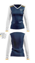 Grandview Senior High School Basketball 78377728 Women's Long Sleeve V-neck Shirt -1 1