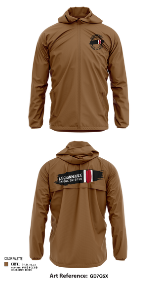 Windbreaker, Legionnaire Mobile Jiu-Jitsu, , Teamtime, Team time, sublimation, custom sports apparel, team uniforms, spirit wear, spiritwear, sports uniforms, custom shirts, team store, custom team store, fundraiser sports, apparel fundraiser