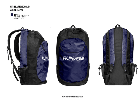 Gear Bag, RUNurse, Cross Country, Teamtime, Team time, sublimation, custom sports apparel, team uniforms, spirit wear, spiritwear, sports uniforms, custom shirts, team store, custom team store, fundraiser sports, apparel fundraiser
