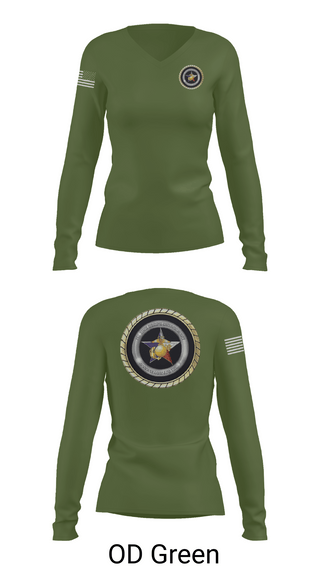 Womens Long Sleeve Vneck Shirt, Goodfellow AFB, Marines, Teamtime, Team time, sublimation, custom sports apparel, team uniforms, spirit wear, spiritwear, sports uniforms, custom shirts, team store, custom team store, fundraiser sports, apparel fundraiser