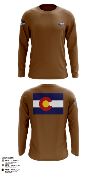 Long Sleeve Performance Shirt, USS Colorado, Navy, Teamtime, Team time, sublimation, custom sports apparel, team uniforms, spirit wear, spiritwear, sports uniforms, custom shirts, team store, custom team store, fundraiser sports, apparel fundraiser