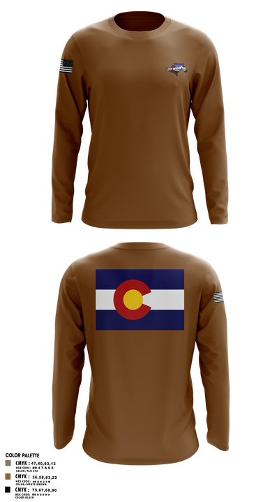 USS Colorado 62419768 Long Sleeve Performance Shirt 2