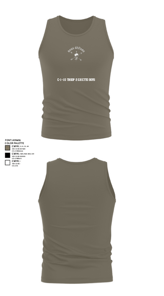 Tank Top, C-1-10 Troop 2 Ghetto Boys, Army, Teamtime, Team time, sublimation, custom sports apparel, team uniforms, spirit wear, spiritwear, sports uniforms, custom shirts, team store, custom team store, fundraiser sports, apparel fundraiser