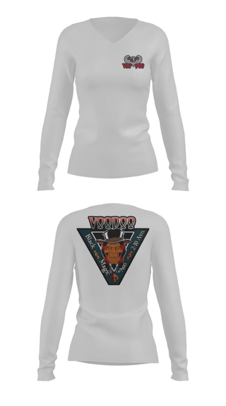 Women's Long Sleeve Vneck Shirt, A Co.2-10 AHB, , Teamtime, Team time, sublimation, custom sports apparel, team uniforms, spirit wear, spiritwear, sports uniforms, custom shirts, team store, custom team store, fundraiser sports, apparel fundraiser