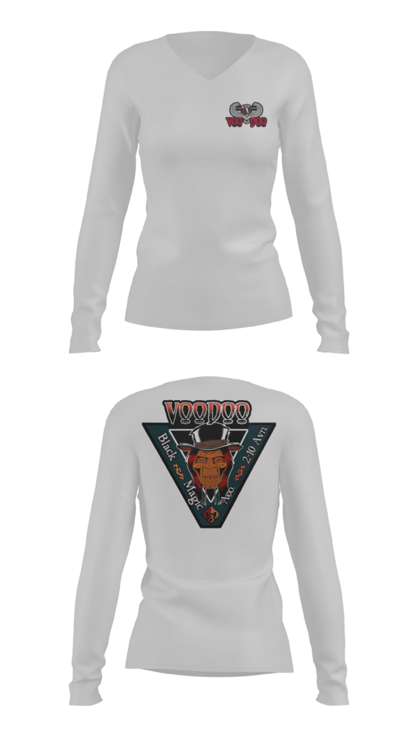 Women's Long Sleeve Vneck Shirt, A Co.2-10 AHB, , Teamtime, Team time, sublimation, custom sports apparel, team uniforms, spirit wear, spiritwear, sports uniforms, custom shirts, team store, custom team store, fundraiser sports, apparel fundraiser