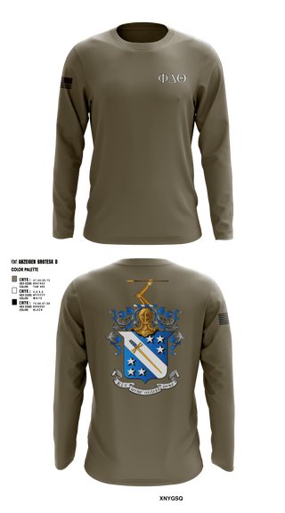 Long Sleeve Performance Shirt, Phi Delta Theta, Army, Teamtime, Team time, sublimation, custom sports apparel, team uniforms, spirit wear, spiritwear, sports uniforms, custom shirts, team store, custom team store, fundraiser sports, apparel fundraiser