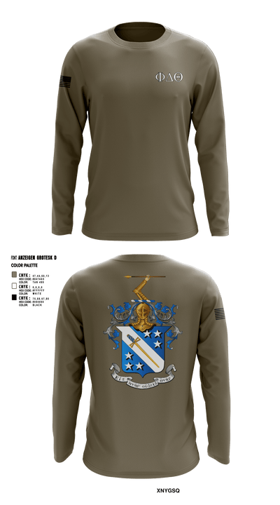 Phi Delta Theta 42794555 Long Sleeve Performance Shirt - 4