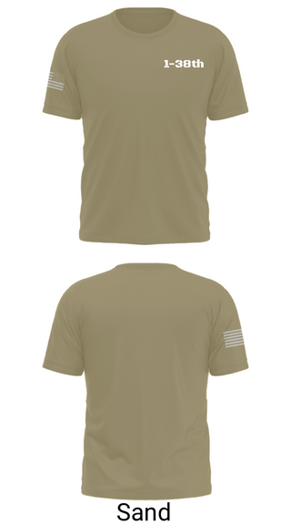 Short Sleeve Performance Shirt, 1-38th, Army, Teamtime, Team time, sublimation, custom sports apparel, team uniforms, spirit wear, spiritwear, sports uniforms, custom shirts, team store, custom team store, fundraiser sports, apparel fundraiser