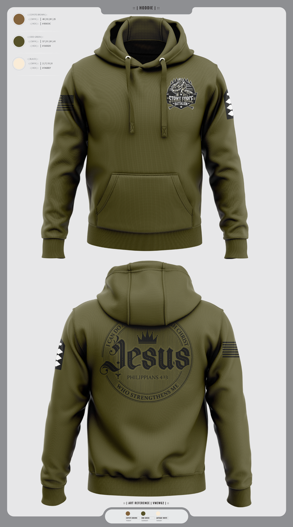 Hoodie, Strike force Battalion, Army, Teamtime, Team time, sublimation, custom sports apparel, team uniforms, spirit wear, spiritwear, sports uniforms, custom shirts, team store, custom team store, fundraiser sports, apparel fundraiser