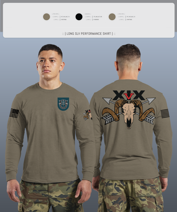 Long Sleeve Performance Shirt, 5/19th SFG, National Guard, Teamtime, Team time, sublimation, custom sports apparel, team uniforms, spirit wear, spiritwear, sports uniforms, custom shirts, team store, custom team store, fundraiser sports, apparel fundraiser