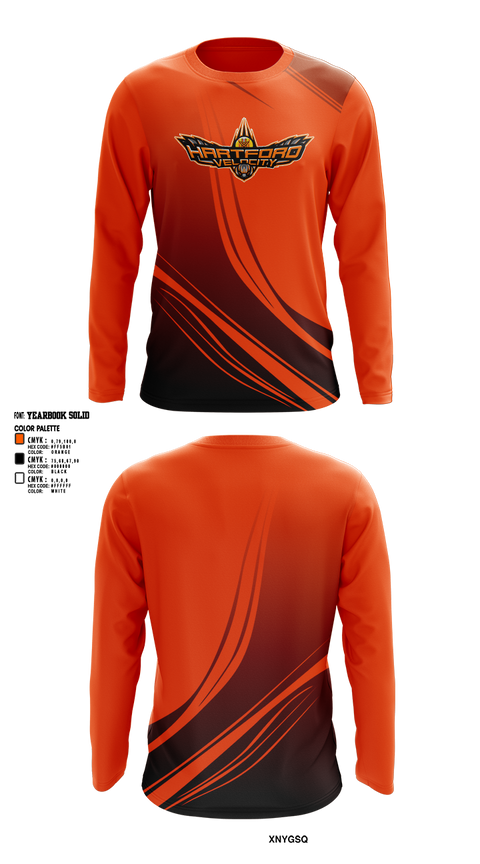 Long Sleeve Performance Shirt, Hartford Velocity, Softball, Teamtime, Team time, sublimation, custom sports apparel, team uniforms, spirit wear, spiritwear, sports uniforms, custom shirts, team store, custom team store, fundraiser sports, apparel fundraiser