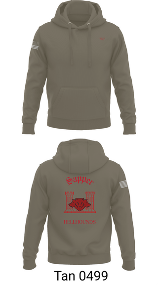 Hoodie, 811th EN CO, , Teamtime, Team time, sublimation, custom sports apparel, team uniforms, spirit wear, spiritwear, sports uniforms, custom shirts, team store, custom team store, fundraiser sports, apparel fundraiser