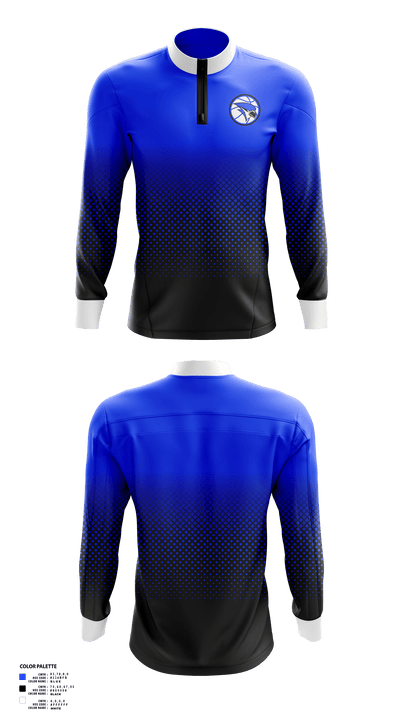 Merrill High School Basketball 85128934 Quarter Zip Jacket - 40
