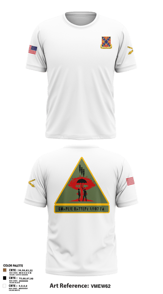 Old School Cotton Feel Shirt, C BTRY 1/107 FA, National Guard, Teamtime, Team time, sublimation, custom sports apparel, team uniforms, spirit wear, spiritwear, sports uniforms, custom shirts, team store, custom team store, fundraiser sports, apparel fundraiser