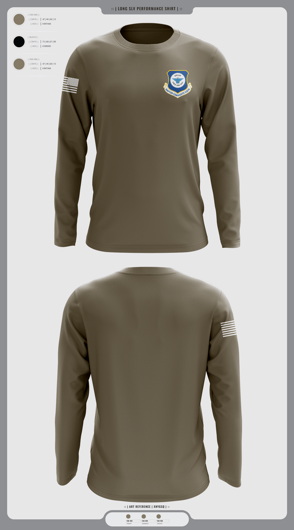 Long Sleeve Performance Shirt, Gallup Raptor Composite Squadron, Air Force, Teamtime, Team time, sublimation, custom sports apparel, team uniforms, spirit wear, spiritwear, sports uniforms, custom shirts, team store, custom team store, fundraiser sports, apparel fundraiser