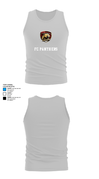 Tank Top, FC Panthers, Men's Soccer, Teamtime, Team time, sublimation, custom sports apparel, team uniforms, spirit wear, spiritwear, sports uniforms, custom shirts, team store, custom team store, fundraiser sports, apparel fundraiser