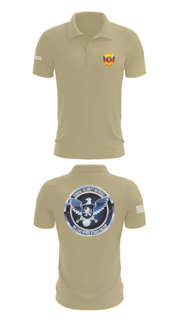 Short Sleeve Performance Polo, TS FEDERAL PRIVATE SECURITY & BODYGUARD, Police, Teamtime, Team time, sublimation, custom sports apparel, team uniforms, spirit wear, spiritwear, sports uniforms, custom shirts, team store, custom team store, fundraiser sports, apparel fundraiser
