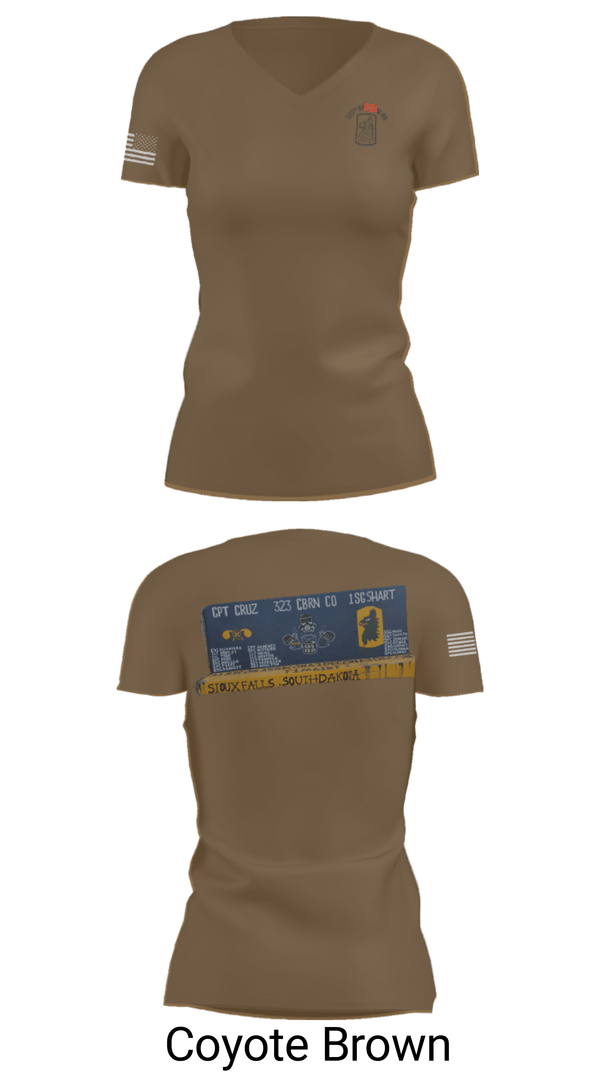 Women's Short Sleeve Vneck Shirt, 323 chem maint, Army, Teamtime, Team time, sublimation, custom sports apparel, team uniforms, spirit wear, spiritwear, sports uniforms, custom shirts, team store, custom team store, fundraiser sports, apparel fundraiser