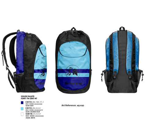 Gear Bag, McFarland Girls Basketball, Women's Basketball, Teamtime, Team time, sublimation, custom sports apparel, team uniforms, spirit wear, spiritwear, sports uniforms, custom shirts, team store, custom team store, fundraiser sports, apparel fundraiser