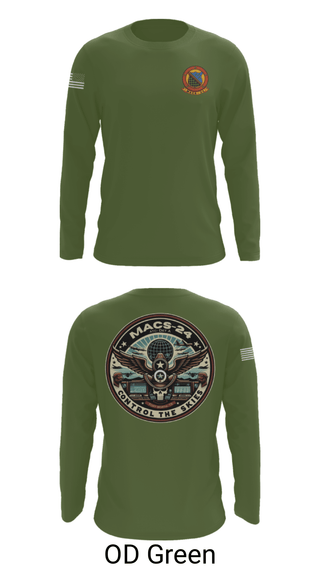 Long Sleeve Performance Shirt, MACS 24 ATC Detachment A, Marines, Teamtime, Team time, sublimation, custom sports apparel, team uniforms, spirit wear, spiritwear, sports uniforms, custom shirts, team store, custom team store, fundraiser sports, apparel fundraiser