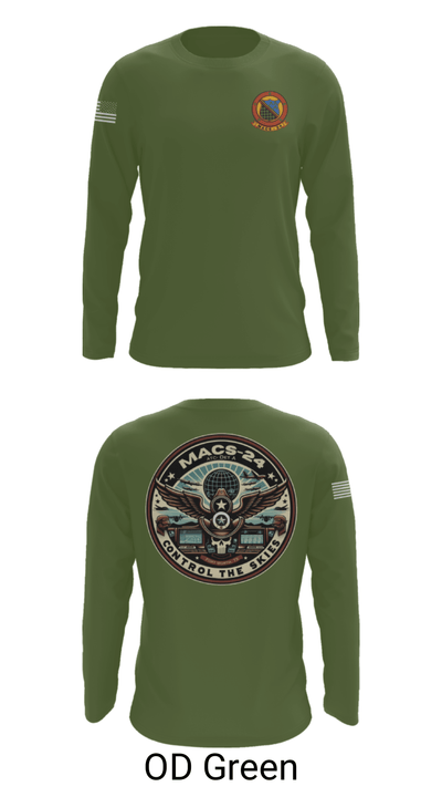 MACS 24 ATC Detachment A 44411642 Long Sleeve Performance Shirt - 46