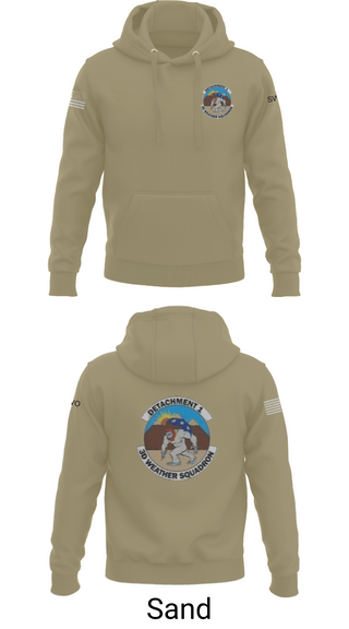 Hoodie, Detachment 1, 3rd Combat Weather Sqd, Air Force, Teamtime, Team time, sublimation, custom sports apparel, team uniforms, spirit wear, spiritwear, sports uniforms, custom shirts, team store, custom team store, fundraiser sports, apparel fundraiser